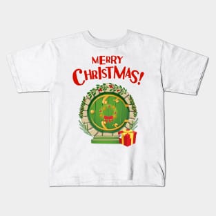 Merry Christmas II - Round Door - Fantasy Kids T-Shirt